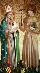 São Luís de Toulouse e São Francisco de Assis, painel esquerdo do retábulo no altar-mor, 1480